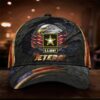 US Army Veteran I Am Proud Of My Country Hat Patriotic Camo Merch UXVET06CAP