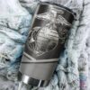 VETERAN US ARMY IN MY HEART BW STAINLESS STEEL TUMBLER PROUD MILITARY