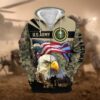 VETERAN UXVET33-CG Premium Microfleece Zip Hoodie