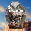 VETERAN UXVET30-CG Premium Microfleece Zip Hoodie
