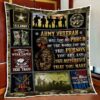 Veteran Home Of The Free Because Of The Brave Quilt Blanket