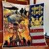 To My Daughter I Closed My Eyes For But A Moment. Veteran Dad Quilt Blanket