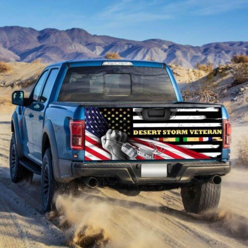 Desert Storm Veteran. American Truck Tailgate Decal Sticker Wrap Car Accessories