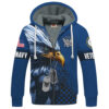 VETERAN UXVET31-NV Premium Heavy Fleece Zip Hoodie