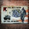 US Army 10Th Special Forces Group Metal Sign