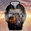 ARMY HLT-2110-AR-01 Premium Microfleece Zip Hoodie