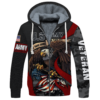 ARMY HLT-2211-AR-01 Premium Heavy Fleece Zip Hoodie