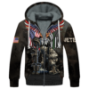 VETERAN NV-VETERAN-07 Premium Heavy Fleece Zip Hoodie