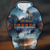 NAVY HLT-1210-NV-02 Premium Microfleece Zip Hoodie