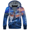 NAVY HLT-1410-NV-01 Premium Heavy Fleece Zip Hoodie