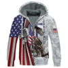 VETERAN NV-VETERAN-21 Premium Heavy Fleece Zip Hoodie