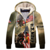 NAVY HLT-1310-NV-02 Premium Heavy Fleece Zip Hoodie