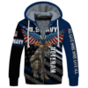 NAVY NTD-2910-NA-01 Premium Heavy Fleece Zip Hoodie