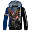 NAVY HLT-2211-NV-01 Premium Heavy Fleece Zip Hoodie