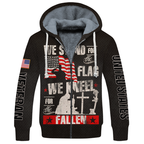 VETERAN HBL-VTR-28 Premium Heavy Fleece Zip Hoodie
