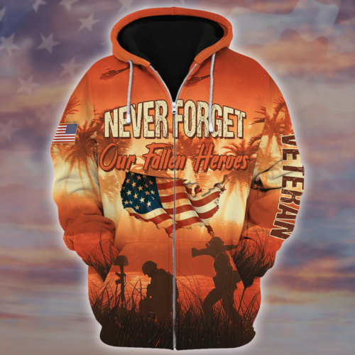 Premium Proudly Served US AIR FORCE Zip Hoodie, Gifts For US Veterans, Gifts For Veterans Day