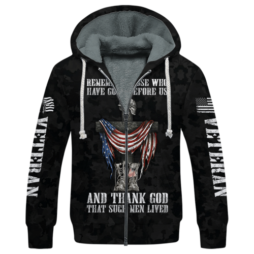 VETERAN NV-VTR-36 Premium Heavy Fleece Zip Hoodie