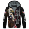 VETERAN HBL-VTR-27 Premium Heavy Fleece Zip Hoodie