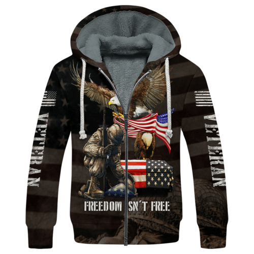 VETERAN NV-VTR-46 Premium Heavy Fleece Zip Hoodie