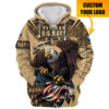 VETERAN HBLVTR53 Premium Microfleece Zip Hoodie