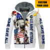 AIR FORCE HLT-2510-AF-02 Premium Heavy Fleece Zip Hoodie