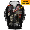 VETERAN HBLVTR56 Premium Microfleece Zip Hoodie