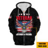 VETERAN HBLVTR41 Premium Microfleece Zip Hoodie