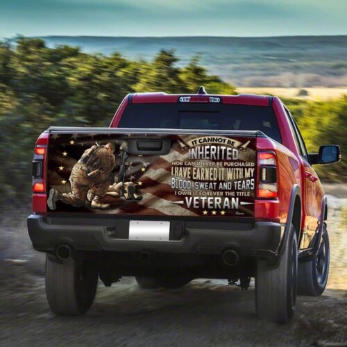 Proud United States Veteran Truck Tailgate Decal Sticker Wrap Car Accessories