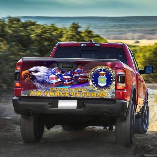 United States Air Force Veteran American Truck Tailgate Decal Sticker Wrap Car Accessories