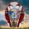 VETERAN UXVET33-CG Premium Microfleece Zip Hoodie