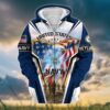 VETERAN UXVET33-CG Premium Microfleece Zip Hoodie
