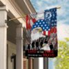 Fight For Life And Freedom Patriotism Commitment Soldier Veteran Flag