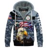 VETERAN UXVET33-AM Premium Heavy Fleece Zip Hoodie