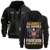 New Release Personalized Name U.S. Army Veteran Hoodie Half Zipper HBLVTR100424A02AM