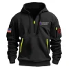 Personalized Gift Proudly Served Established U.S. Army Fashion Hoodie Half Zipper BLVTR060824A1AM