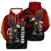 New Release U.S. Army Veterans Premium Hoodie Shirt  All Over Prints Gift Loves HBLVTR030424A04AM