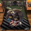 Premium US Coast Guard Veterans Quilt Bedding Set, Gifts For US Veterans, Gifts For Veterans Day