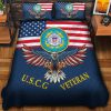 Premium US Marines Veterans Quilt Bedding Set, Gifts For US Veterans, Gifts For Veterans Day