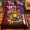 Premium US Coast Guard Veterans Quilt Bedding Set, Gifts For US Veterans, Gifts For Veterans Day