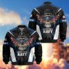 Premium Honoring All Who Served US Seabee Veterans Bomber Jacket, Gifts For US Veterans