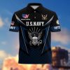 Premium US Army Polo Shirt, Gifts For US Veterans, Gifts On Father's Day, Independence Day, Armed Forces Day, Veterans Day, Memorial Day