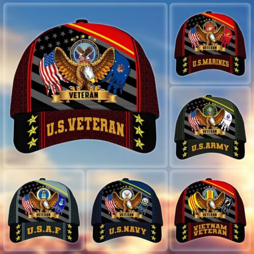 Premium Eagle US Veterans Cap